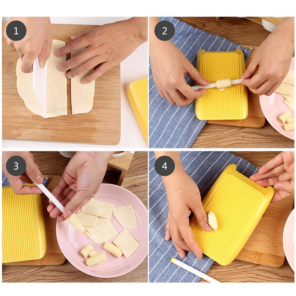 1pc Plastic Diy Pasta Maker Machine Kitchen Gadget For Spaghetti Macaroni Gnocchi Dough Roller - 6