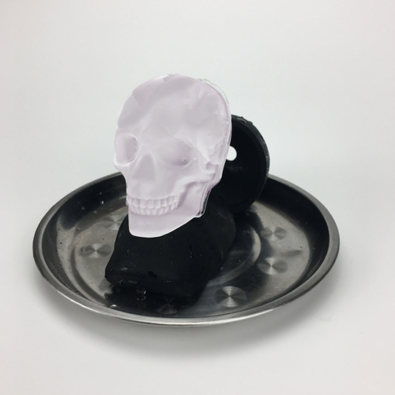 Large Skullshaped 3d Silicone Ice Cube Mold Chocolate Tray And Funnel For Parties Bars - 7