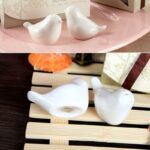 2pcs Lot Ceramic Love Birds Shaped Salt Pepper Spice Shaker Jar Kichen Herb Tools - 3