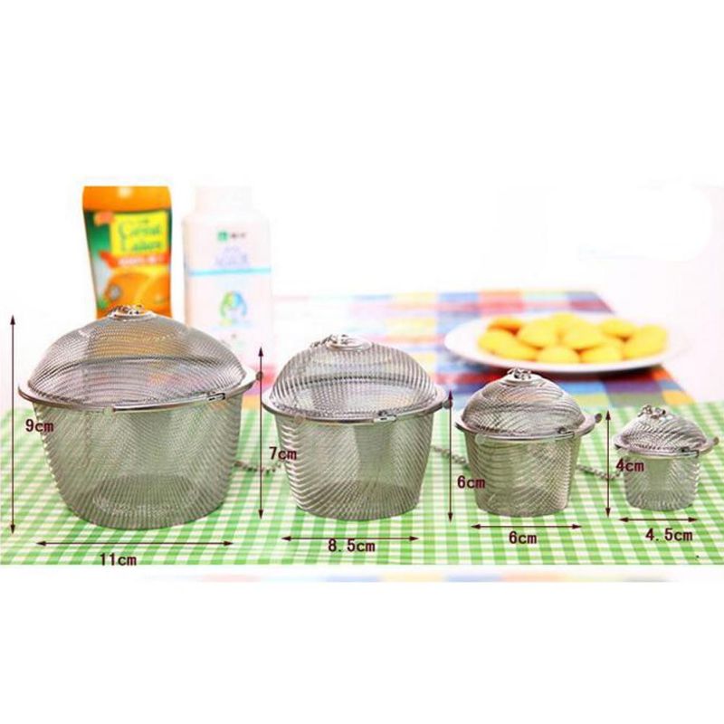 Stainless Steel Soup Strainer Spice Box Basket Pot Separator Taste Enhancing Cooking Colander Tool - 2