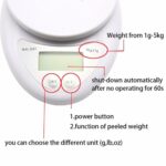 5kg 1g Kitchen Scale Backlight Digital Electronic Scales Portable Hook Kg Lb Oz Food Diet Postal Balance - 4