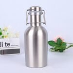 32oz 64oz Stainless Steel Homebrew Beer Growler Portable Barrel Swing Top Lid Craft Bottle - 4