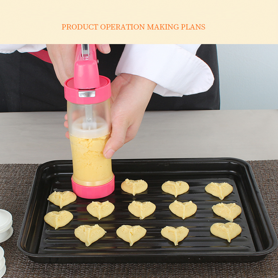 Quality Manual Cookie Press Machine Sugar Dough Depositor Home Baking Kitchen Tool For Assured Results - 11