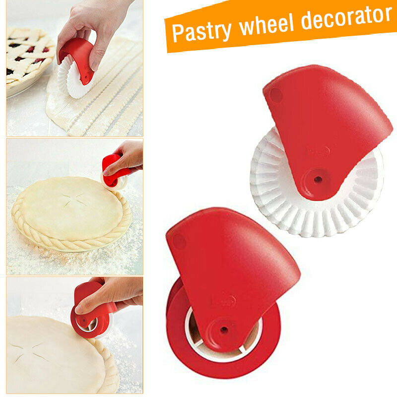 Plastic Pizza Pastry Lattice Roller Cutter Kitchen Baking Pie Decoration Tool - 1