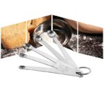 5pcs Mini Stainless Steel Measuring Spoon Kitchen Teaspoons Utensil Liquid Powder Coffee Scoop - 4