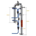 35l 60l Home Brewed Distiller Tubular Exchanger Moonlight Alcohol Machine With Copper Net Distillation Tower - 6