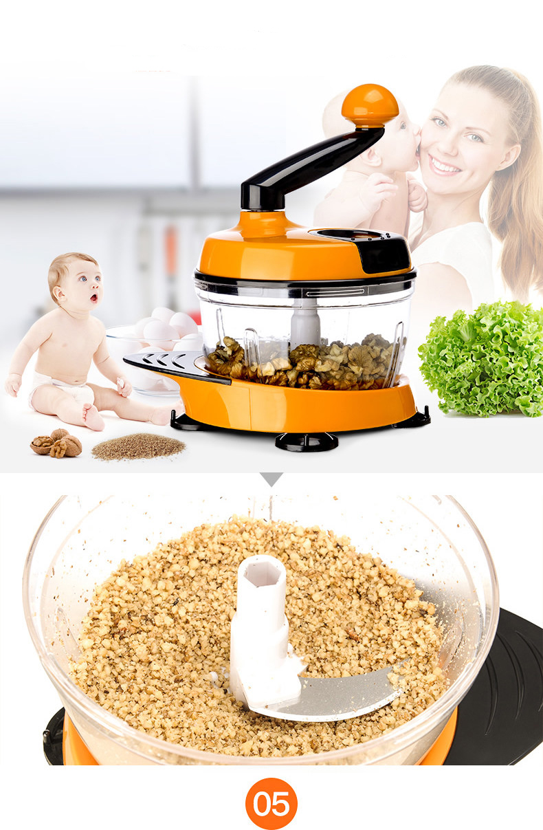 Manual Food Processor Household Meat Grinder Quick Vegetable Chopper And Shredder Multifunction Kitchen Tool - 10