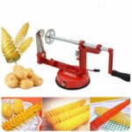 Spiral Chips Twisted Potato Slicer French Fry Cutter Tower Making Machine Hand Shake Vegetable 2019