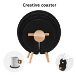 2019 14 Pcs Anti Slip Sheep Shape Coasters Insulated Round Mats Funny Felt Cup Mat Mug Housewarming Gifts Drink - 4