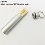 Waterproof Pocket Toothpick Holder Seal Bottle Eco-friendly Portable Aluminum Alloy Pill Case Container For Travel - 6