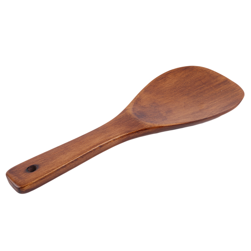 Bamboo Wood Rice Paddle Pancake Turner Spatula Ecofriendly Kitchen Serving Spoon Durable Cooking Utensils - 4