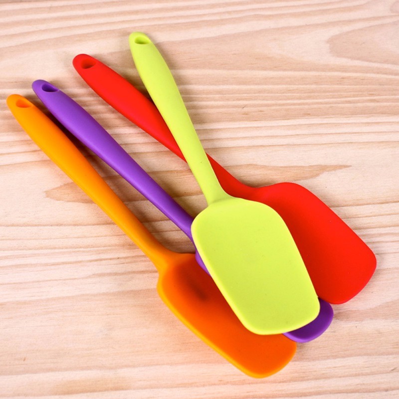 Silicone Spatula With Integrated Handle Heat Resistant Ideal For Cake Ice Cream Kitchen Utensils - 2