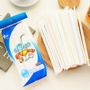 50 Pcs Lot Juice Disposable Plastic Straws Environmentally Friendly Bendable Straw Drink