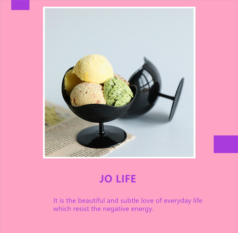 Jo Life 5piece Set Novelty Chairshaped Mousse Dessert Cups Disposable Ice Cream Bowls - 2