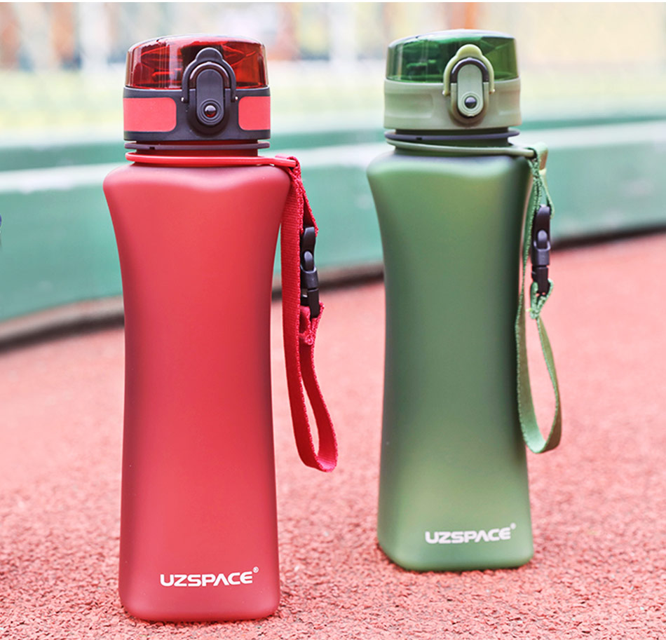 Uzspace Bpafree Sports Water Bottle 500ml For Hiking Climbing Travel Protein Shaker Ecofriendly Plastic Drinkware - 8