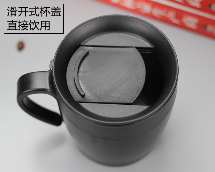 330ml Stainless Steel Insulated Coffee Mug With Handle Lid And Mixing Spoon Vacuumsealed Thermos Tumbler For Office - 8