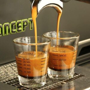 1pc 45 60ml Espresso Glass With Coffee Cup Thickened