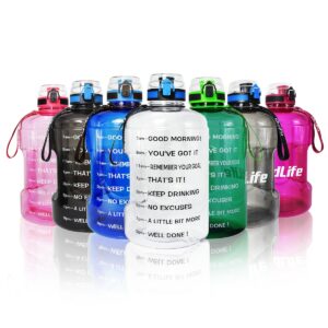 Buildlife 1 3l 2 2l 3 78l Water Bottle With Locking Flip-flop Lid Sport Gym Bottles Fitness Sports Bpa Free Large Capacity Jug