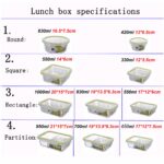 Glass Lunch Box Microwave Oven Heating Refrigerated Sealed Leakproof Food Container Transparent Borosilicate Bento - 6