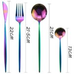 16pcs Dinnerware Set Rose Gold Cutlery 18 10 Stainless Steel Tableware Fork Spoon Dinner Silverware With Gift Box - 6