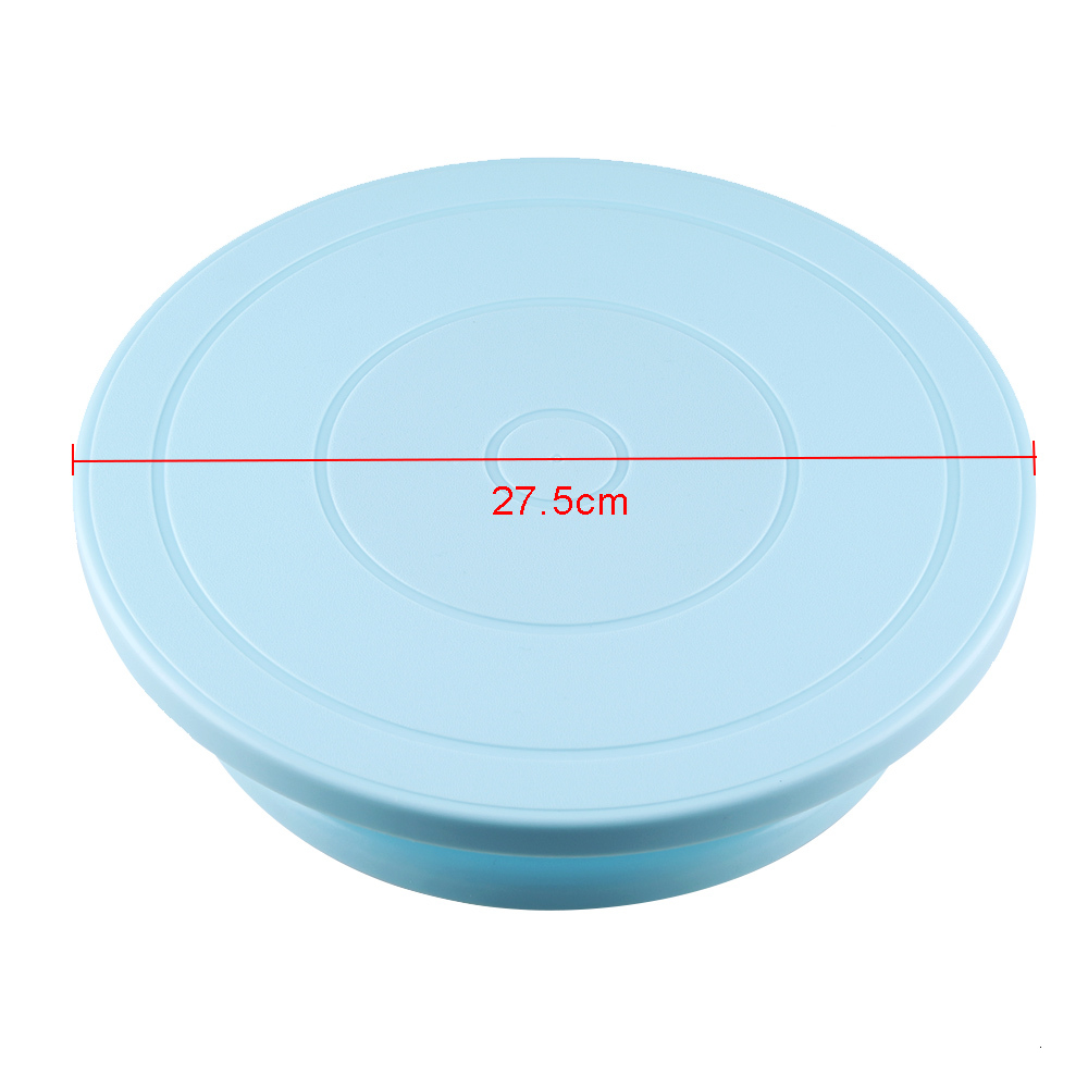 10inch Rotating Cake Decorating Turntable Diy Baking Tools Plastic Round Kitchen Stand - 15