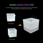 2pcs 1pc Led Ice Bucket Color Changing Double Layer Square Bar Beer Wine 3 5 L For Party Home - 4