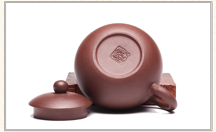 Handmade Chinese Yixing Clay Tea Pot Set Traditional Kungfu Style 290ml Capacity 188 Ball Hole Design - 9