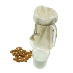 Nut Milk Filter Bag Food Grade Organic Cotton And Hemp Reusable Strainer For Yogurt Cheese Milks Tea Coffee - 2