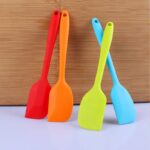 Multicolor Food Non Stick Butter Cooking Silicone Spatula Set Cookie Pastry Scraper Cake Baking - 3