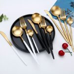 Dinner Set Cutlery Forks Spoons Kitchen Dinnerware Stainless Steel Home Party Tableware - 3