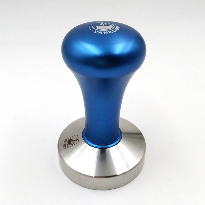 Blue Espresso Coffee Tamper Machine Press Flat Base Barista Accessory Sizes 51mm 575mm 58mm - 6