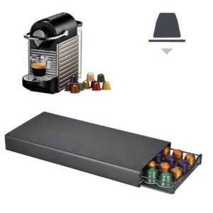 40 Pods Coffee Capsule Organizer Storage Stand Practical Drawers Capsules Holder For Nespresso Shelves