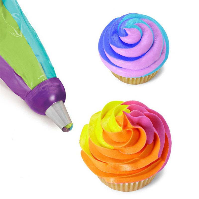 3 Holes Cake Decoration Tool Colors Mix Converter For Cupcake Cream Flower Icing Piping Nozzle Connector Baking - 3
