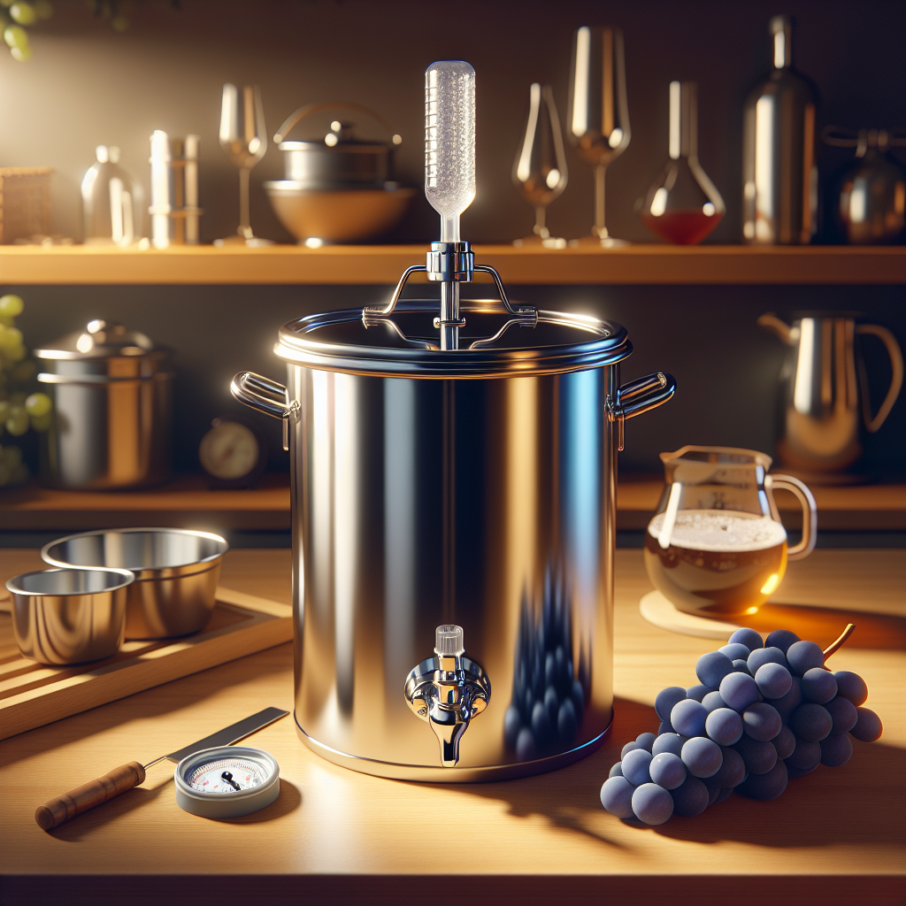 Best Stainless Steel Fermentation Bucket for Home Wine Brewing  