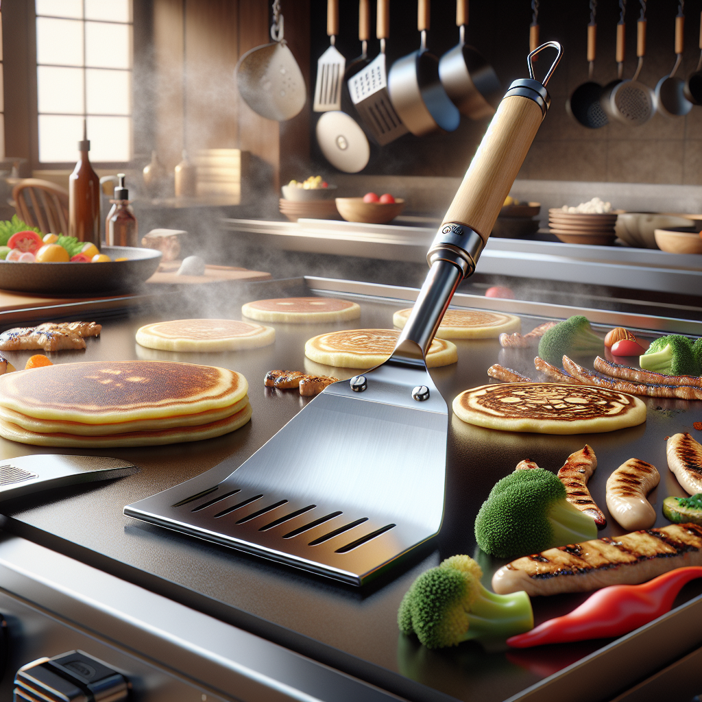 The Importance of a Durable Pancake Turner for Cooking on a Teppanyaki Griddle  