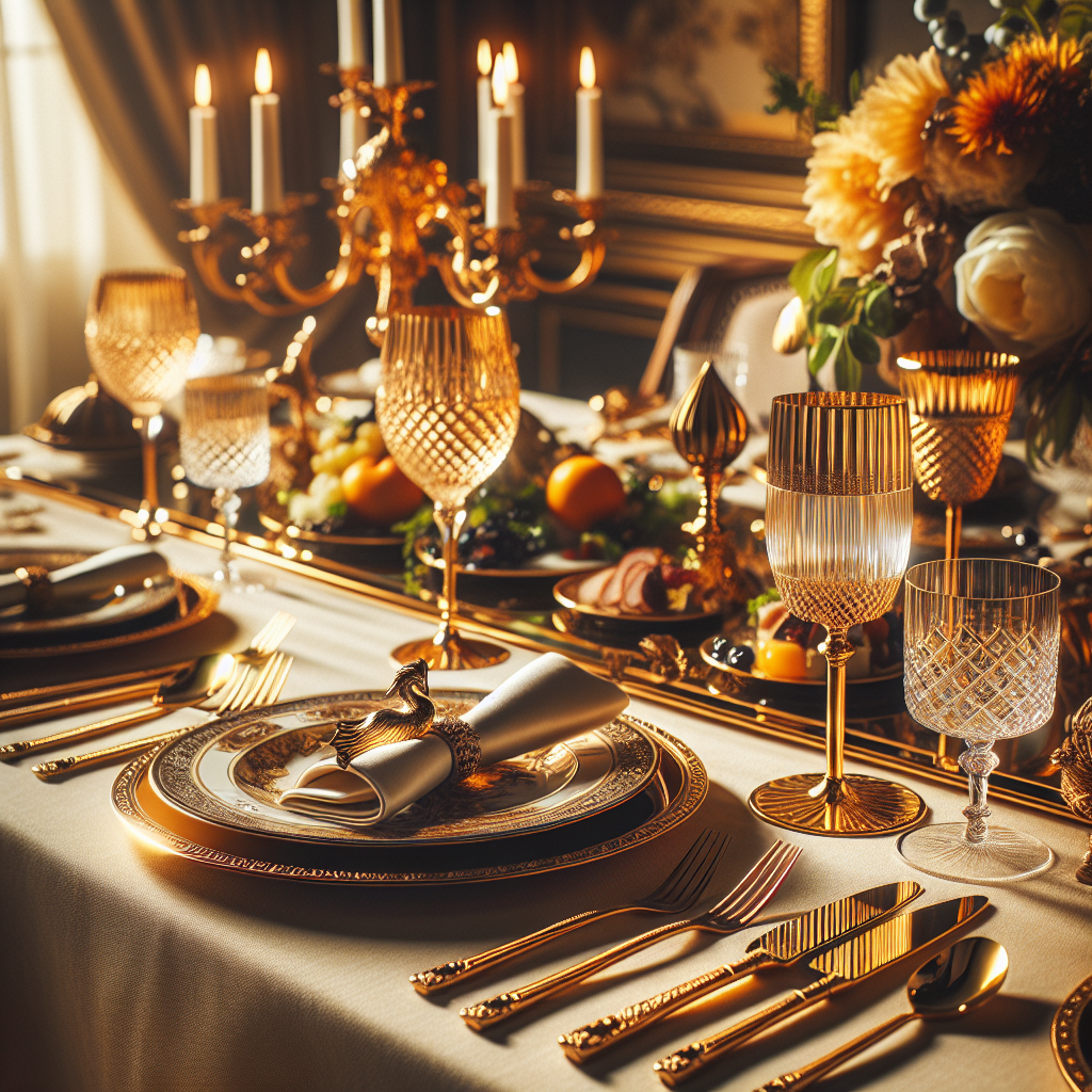 Elevate Ordinary Meals into Extraordinary Experiences with Luxurious Gold Cutlery
