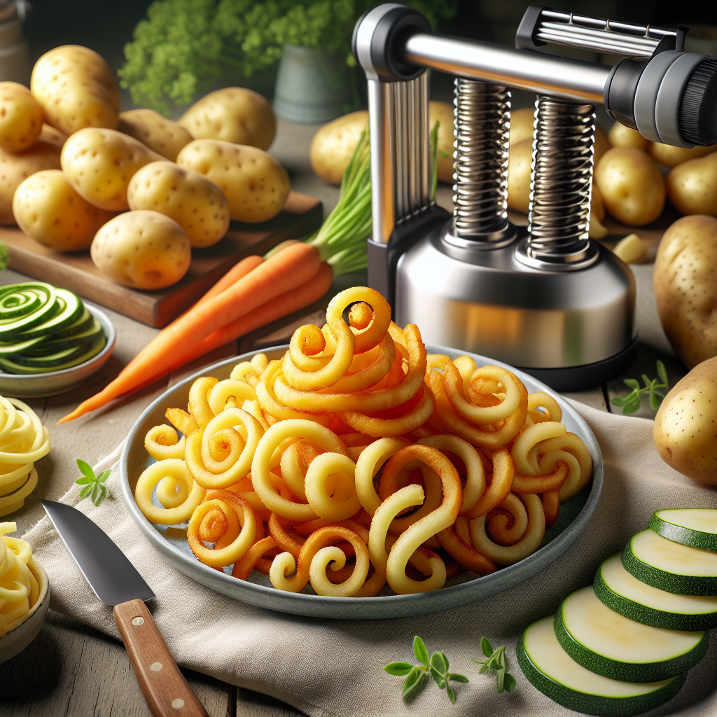 How to Make Curly Fries and Decorative Garnishes with Ease  