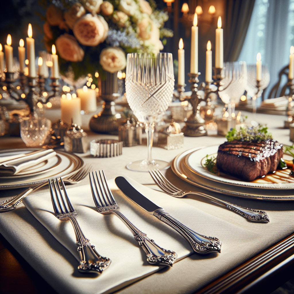 Experience High-Quality Stainless Steel Steak Fork Set for Elegant Dining  