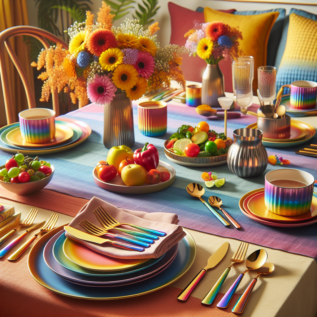 The Durability and Aesthetic Appeal of Rainbow Design Diningware  