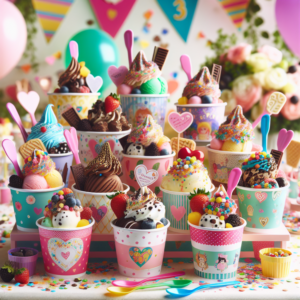 Creating a Fun Dessert Experience with Disposable Ice Cream Cups  