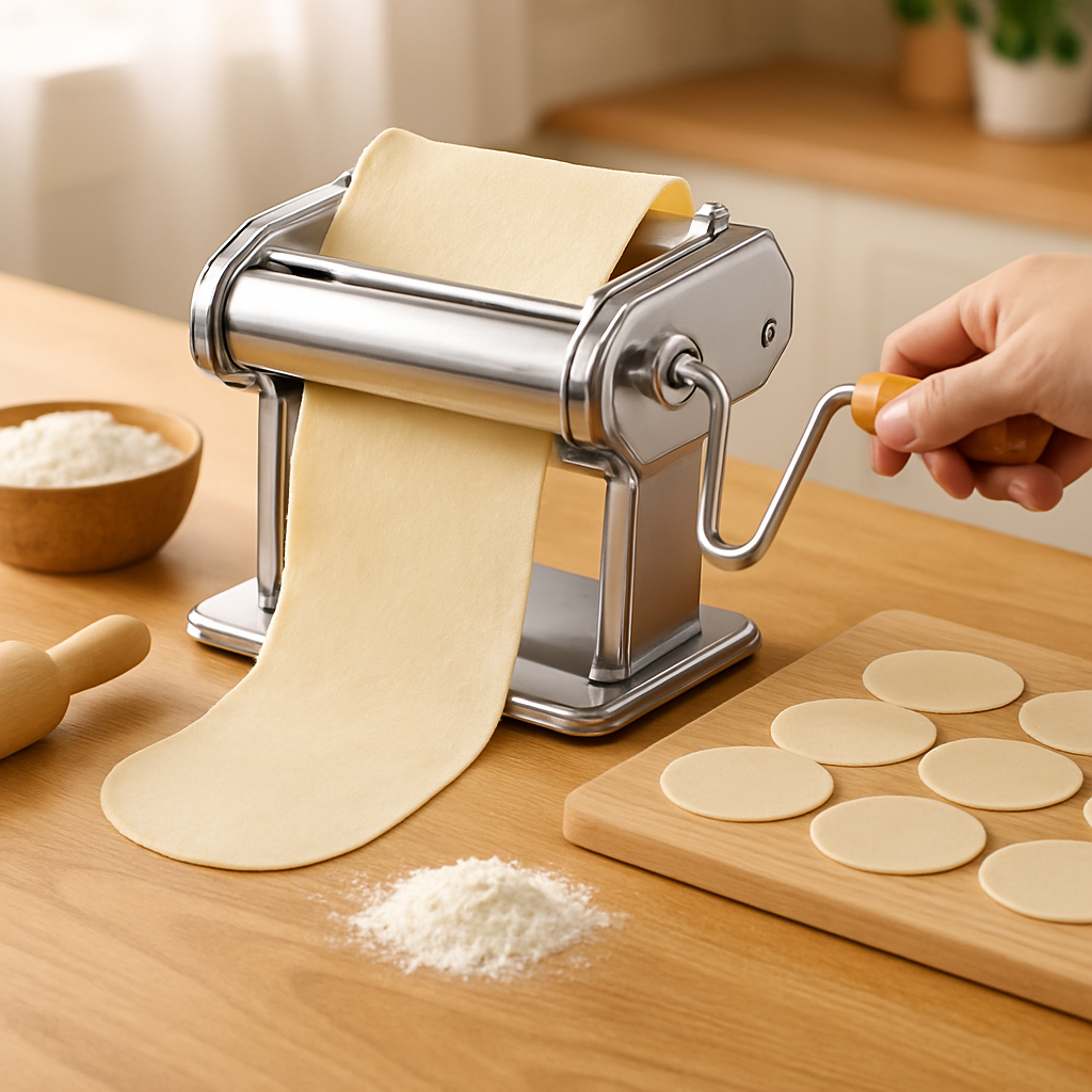 How to Use a Hand-Crank Dumpling Skin Roller Machine Effectively How to Use a Hand-Crank Dumpling Skin Roller Machine Effectively